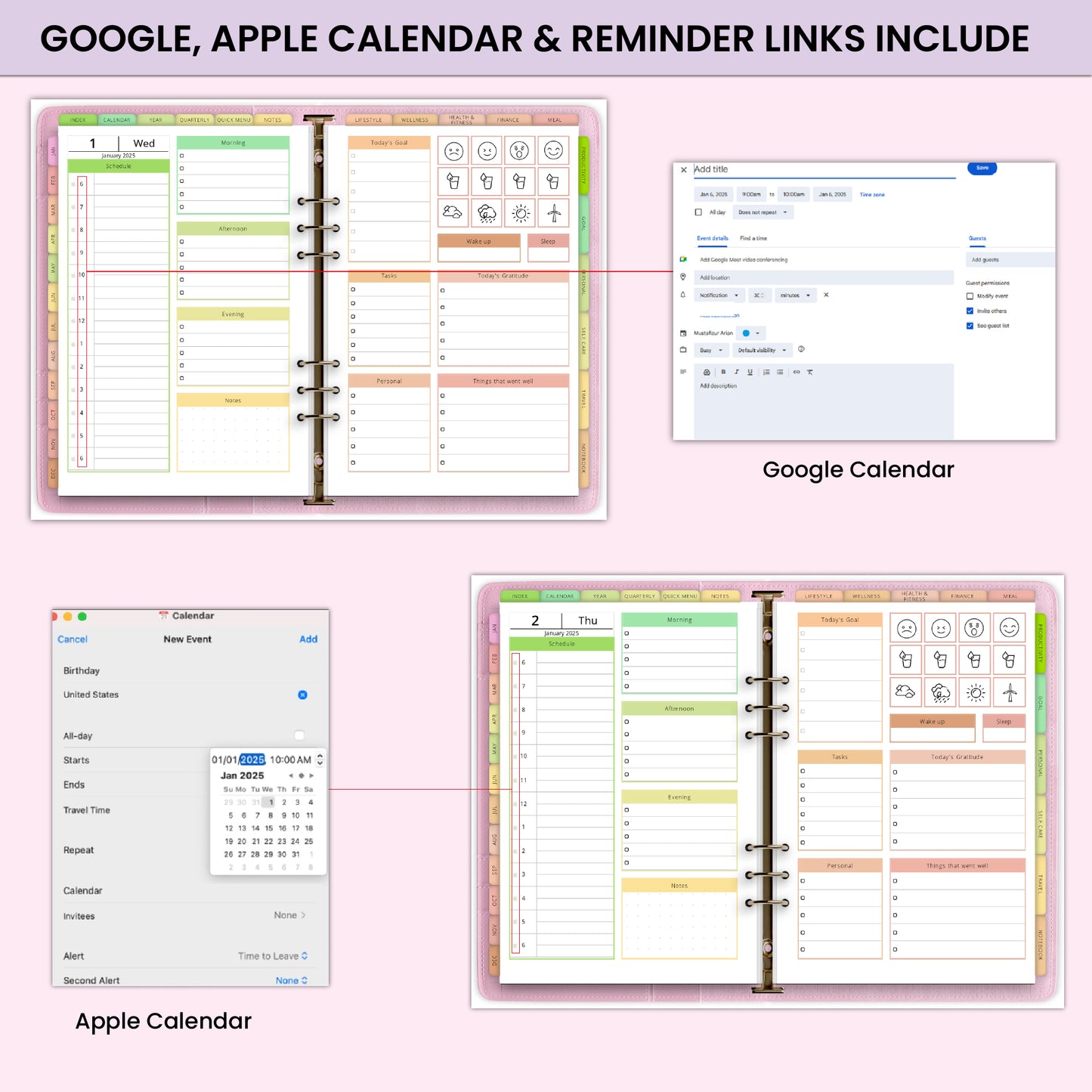 All-in-One Digital Planner 2025, 2026, 2027