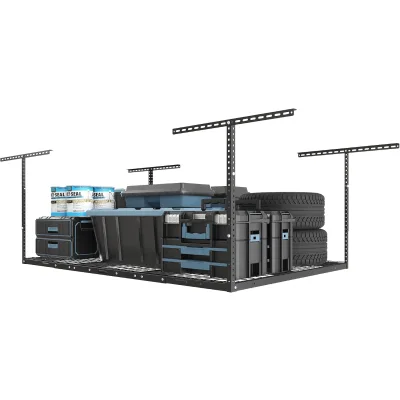 FLEXIMOUNTS Ceiling Iron Storage Rack