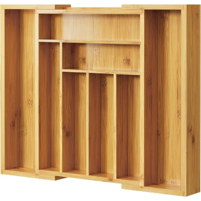 Pipishell Bamboo Drawer Organizer
