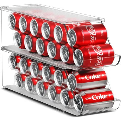 Sorbus Soda Can Organizer for Refrigerator Stackable Can Holder Dispenser