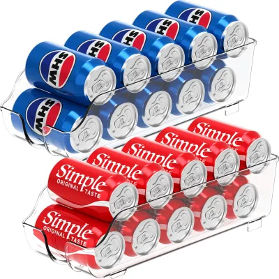 Simple Houseware Soda Can Organizer and Dispenser for Refrigerator / Pantry
