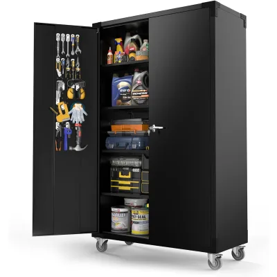VINGLI Pegboard Storage Cabinet