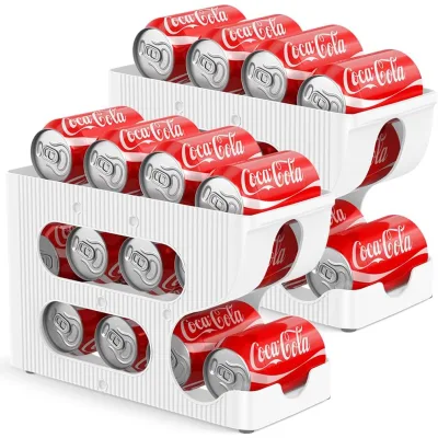 Sotfamily FIFO Soda Can Organizer for Pantry or Fridge