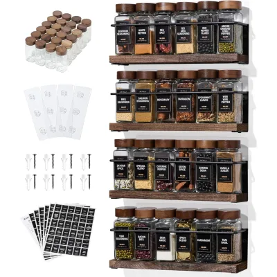 KitHero Wood Spice Rack