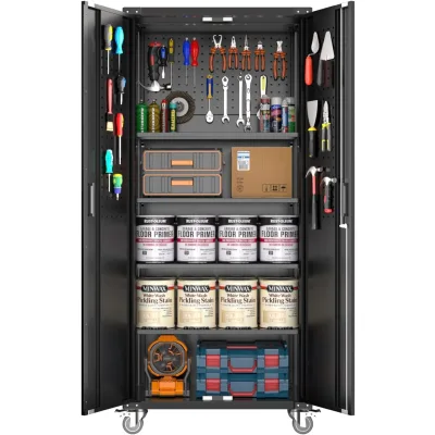 Garvee Pegboard Storage Cabinet